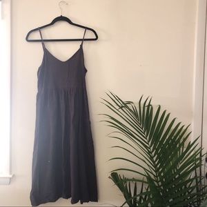 Grey Cami Dress with Pockets